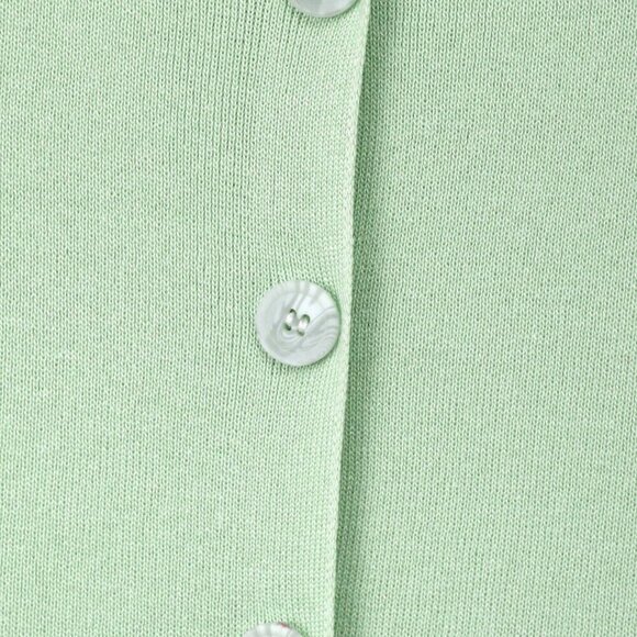 Mint Green Casual Women's knit button  detailed Pullover mini dress - Picture 5 of 11